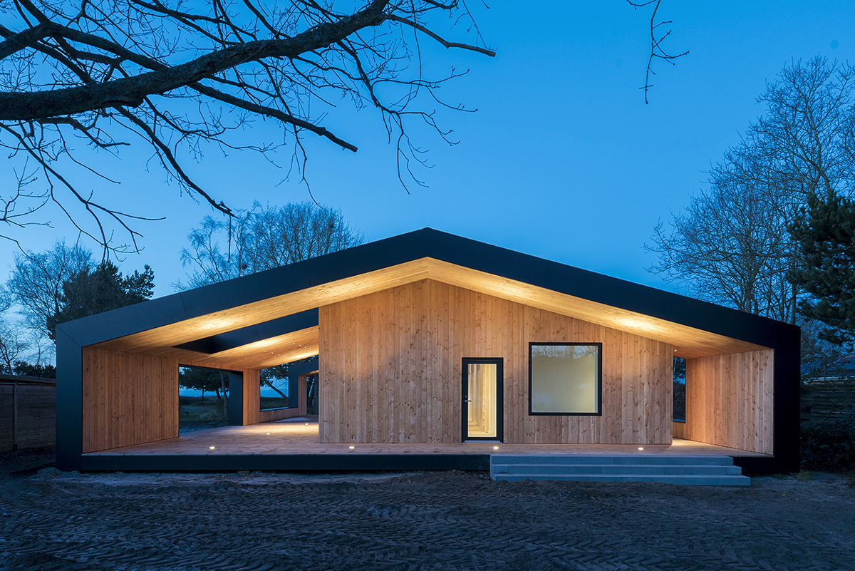 CEBRA built summer house resembling Russian babushka doll on a scenic site of Vejle