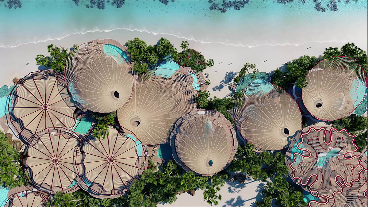 Foster + Partners designs Coral Bloom resort on Saudi Arabia's Shurayrah island