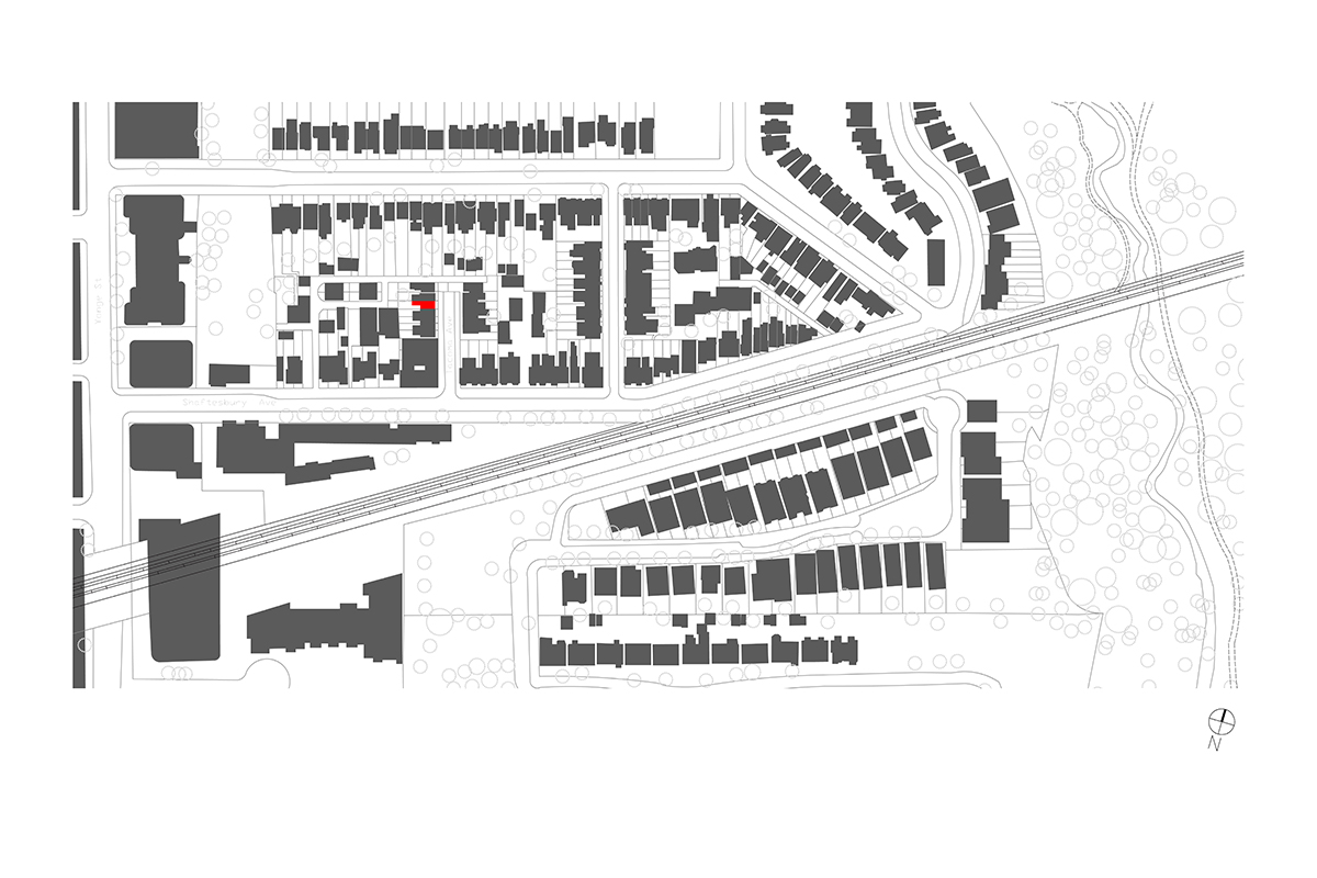 Aleph-Bau breaks Toronto’s row houses monotony with an unseen rooftop