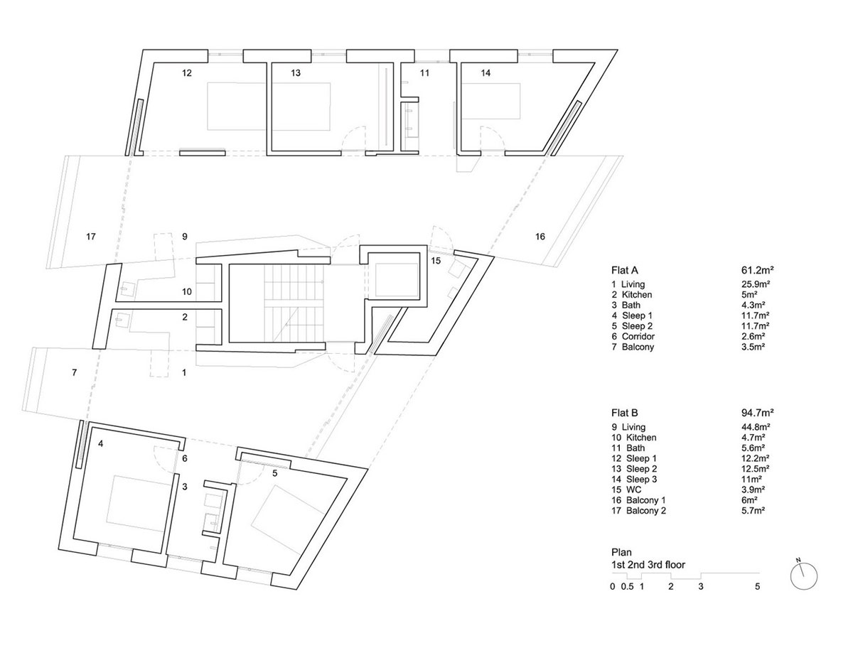 Gus Wüstemann Architects completes concrete affordable housing in Zurich