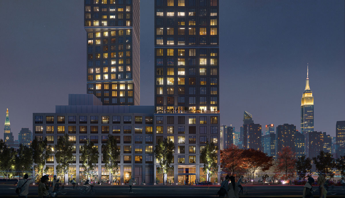 OMA-designed Greenpoint Landing Towers top out on the Brooklyn waterfront