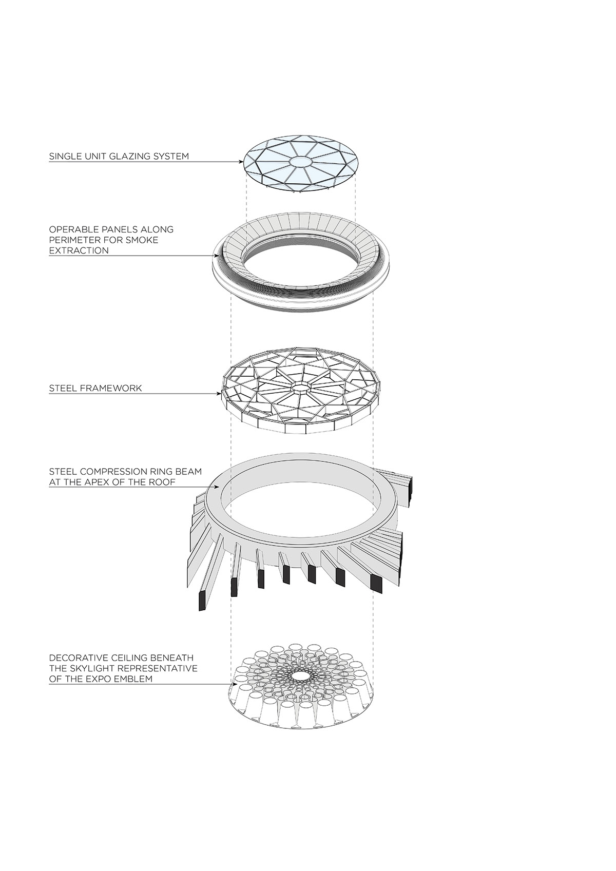 Santiago Calatrava reveals drone video and additional photographs from UAE Pavilion at Expo Dubai