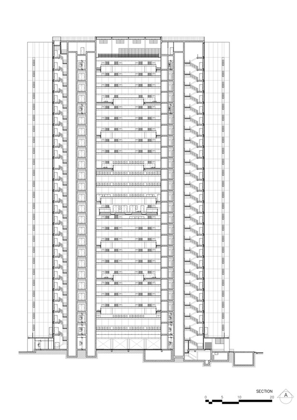 Plan Architect designs dormitory building with zigzag balconies ...