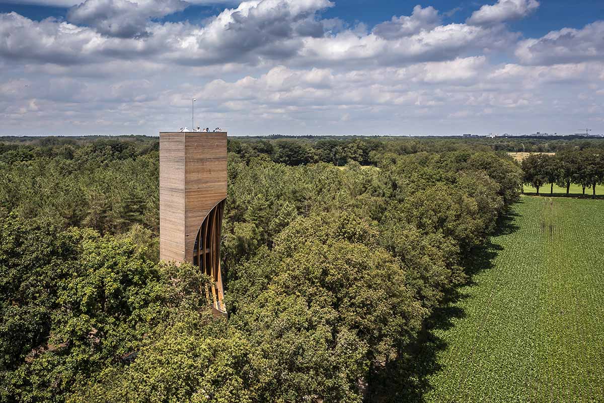 NEXT architects completes Watchtower Einderheide for humans and animals in Bergeijk