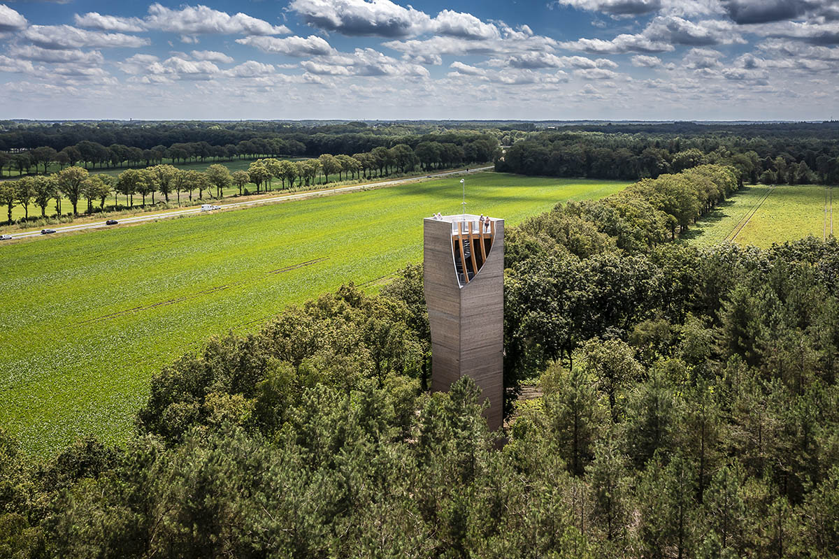 NEXT architects completes Watchtower Einderheide for humans and animals in Bergeijk