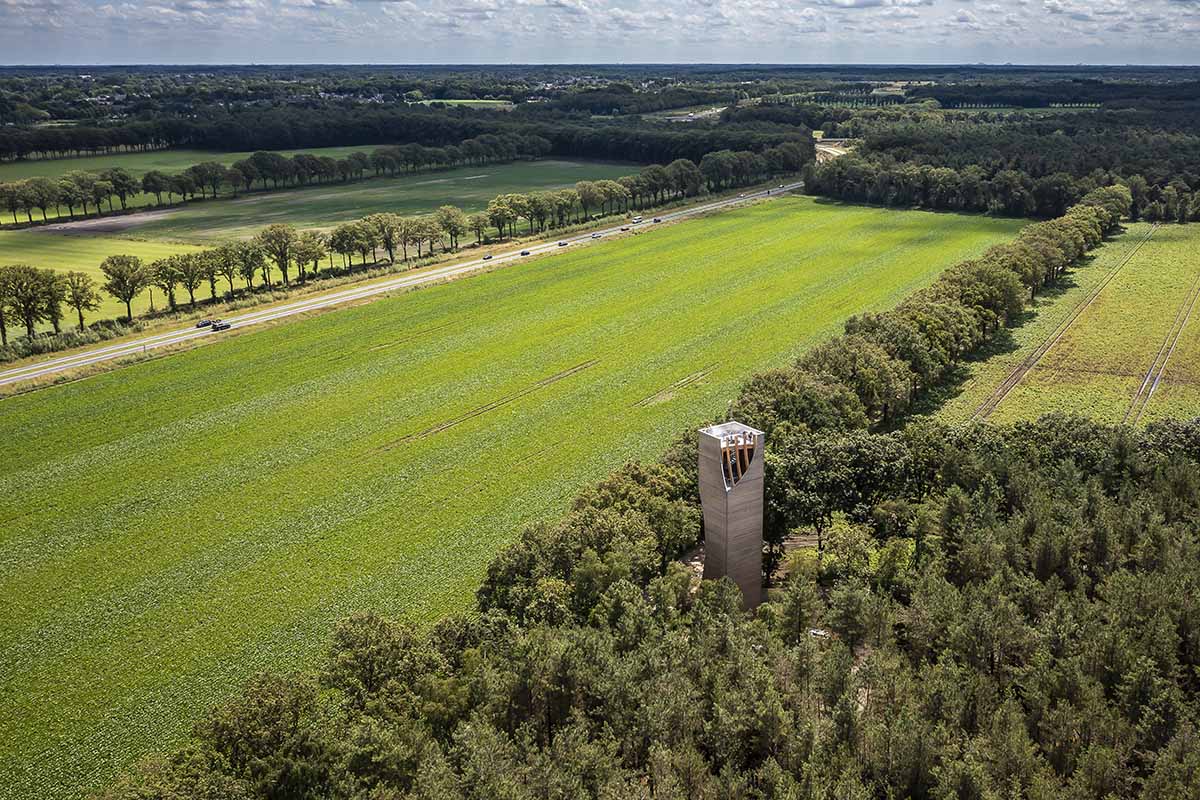 NEXT architects completes Watchtower Einderheide for humans and animals in Bergeijk