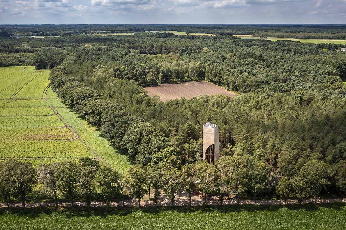 NEXT architects completes Watchtower Einderheide for humans and animals in Bergeijk