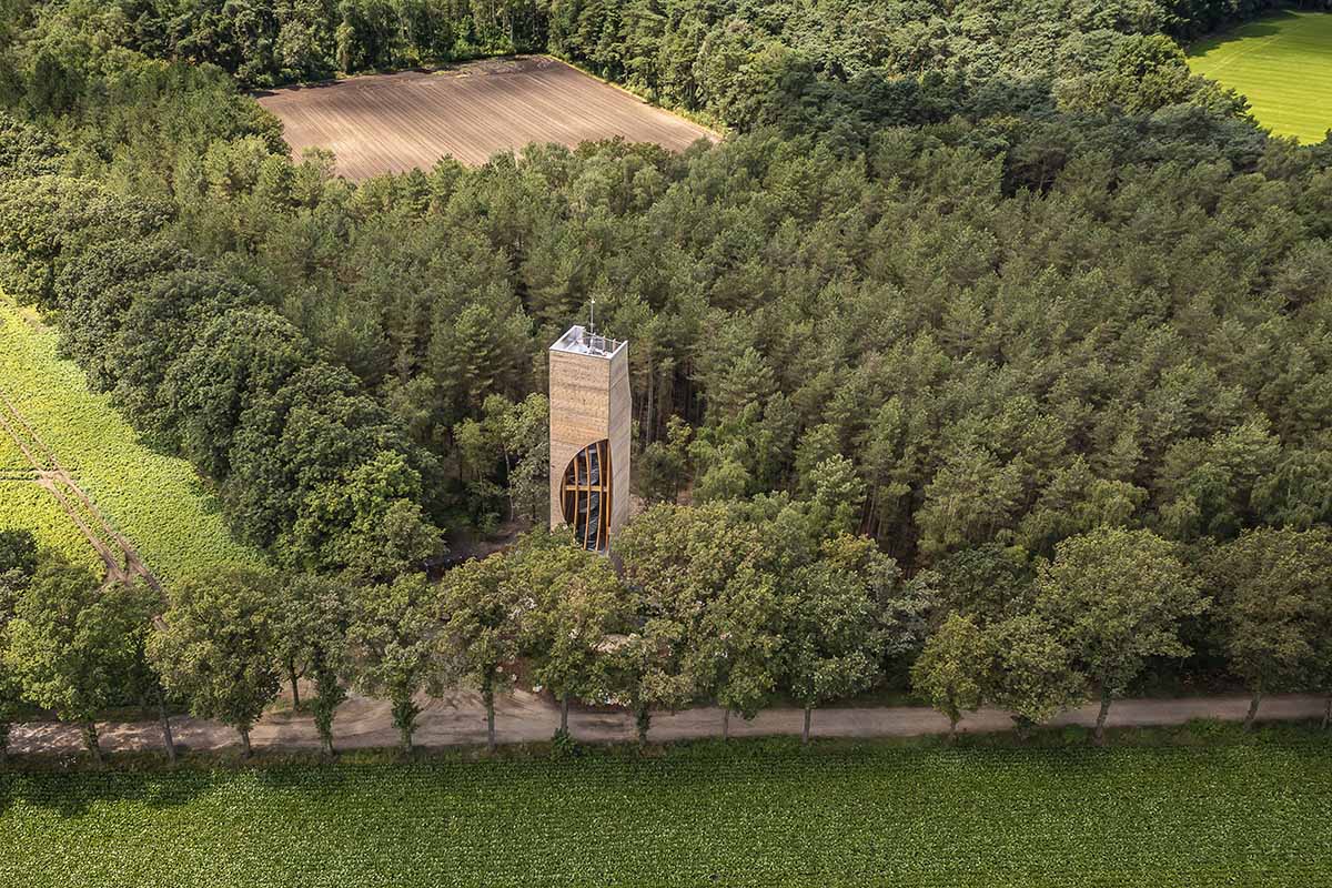 NEXT architects completes Watchtower Einderheide for humans and animals in Bergeijk
