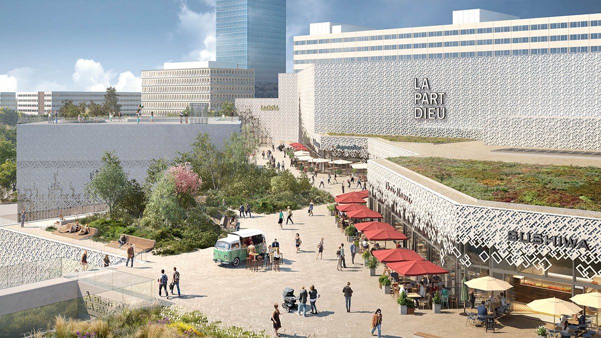 Construction work started on MVRDV's porous shopping mall Lyon Part-Dieu in Lyon