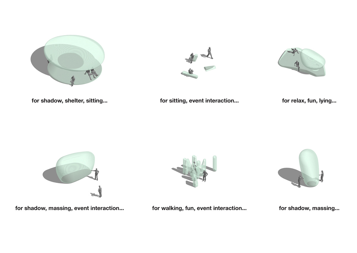 SKNYPL Reinterprets Korean Garden With Many Inflatables ETFE in Seoul