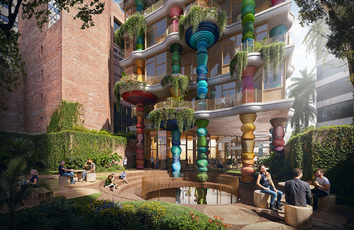 Heatherwick Studio designs new school featuring basketry-formed terraces in Colombia