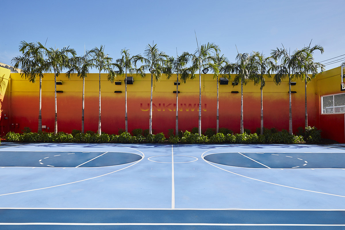 UNKNWN reveals its new Wynwood retail store with open-air functional basketball court in Miami