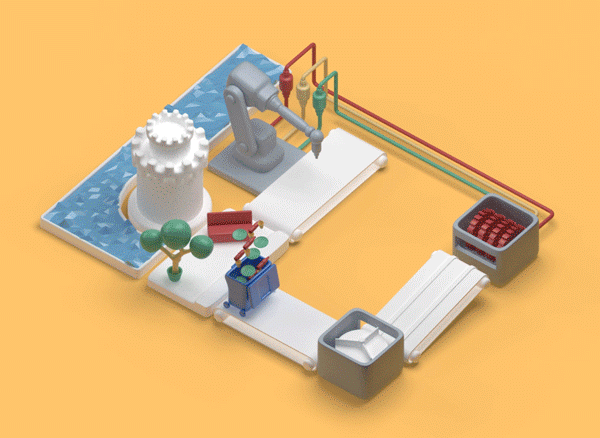 The New Raw designed this 3D printed street furniture from household plastic waste