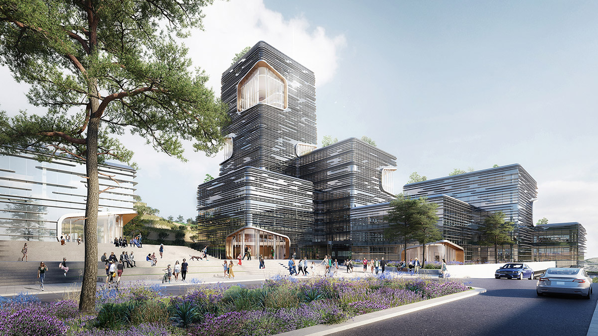 UNStudio's new cultural hub will rise on Georgian hills by creating fifth facade