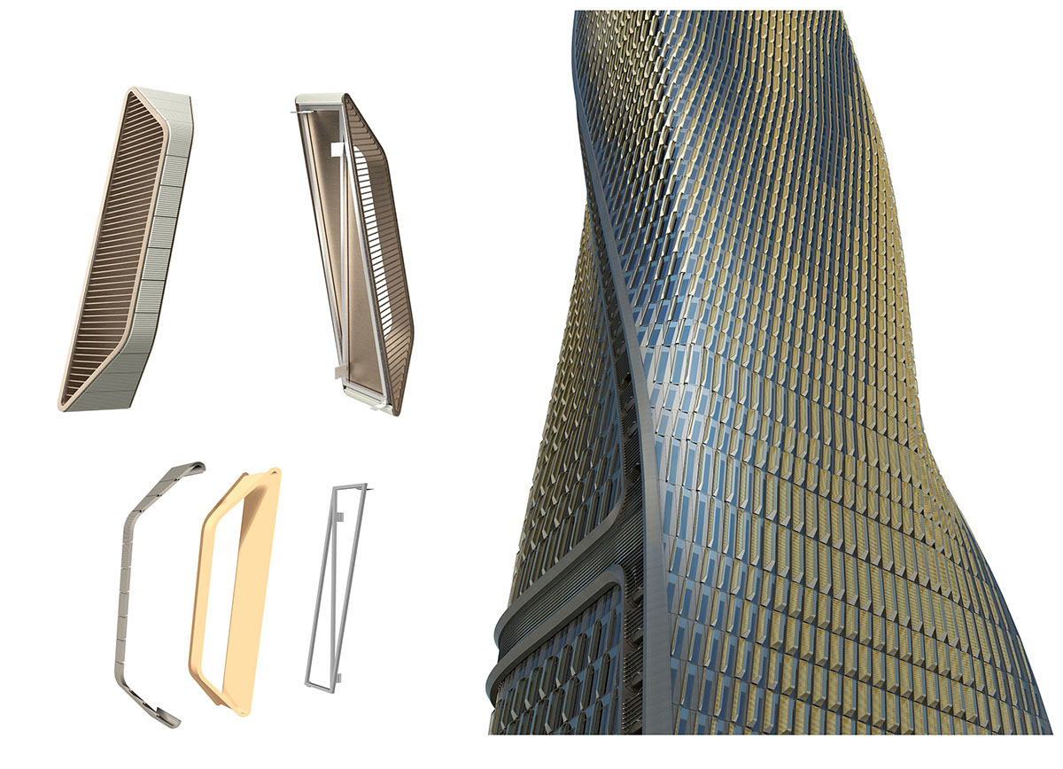 UNStudio’s Wasl Tower will feature one of the world’s tallest ceramic facades in Dubai