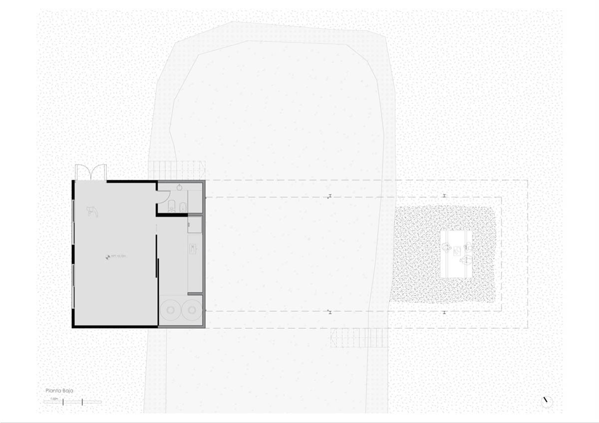 Floating Argentinean house by Mateo Gagliardo sits on a hill to resists against flooding 