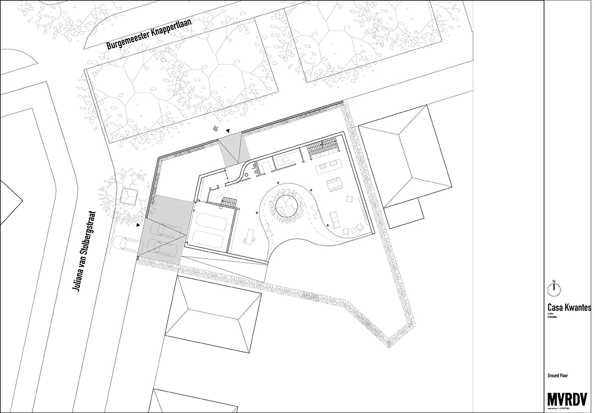 MVRDV completes Casa Kwantes house with fluid glass walls in Rotterdam