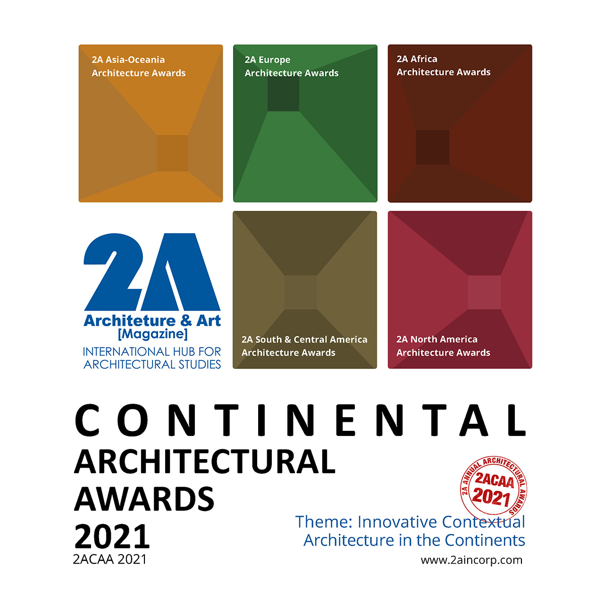 Call for entries to 2A Continental Architectural Awards 2021