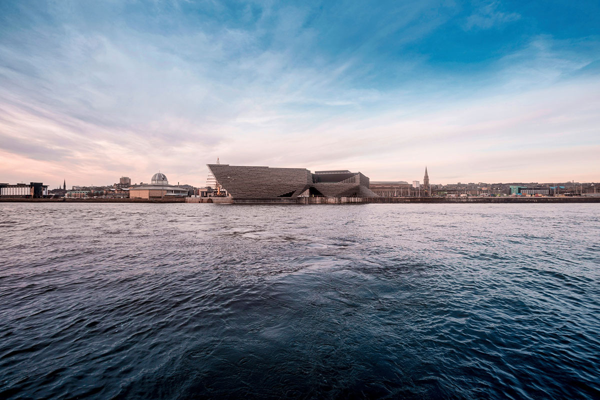 Kengo Kuma's Scotland's cliff-inspired V&A Dundee Museum is nearing completion
