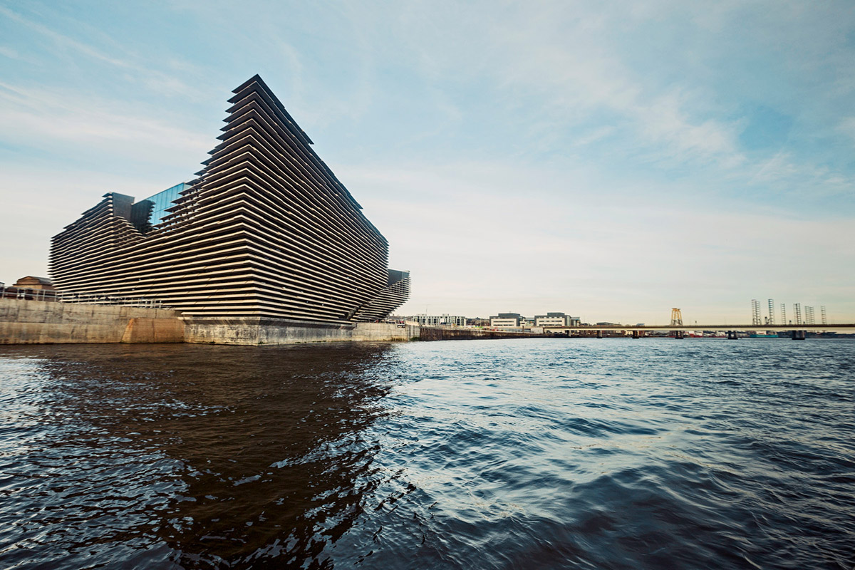 Kengo Kuma's Scotland's cliff-inspired V&A Dundee Museum is nearing completion