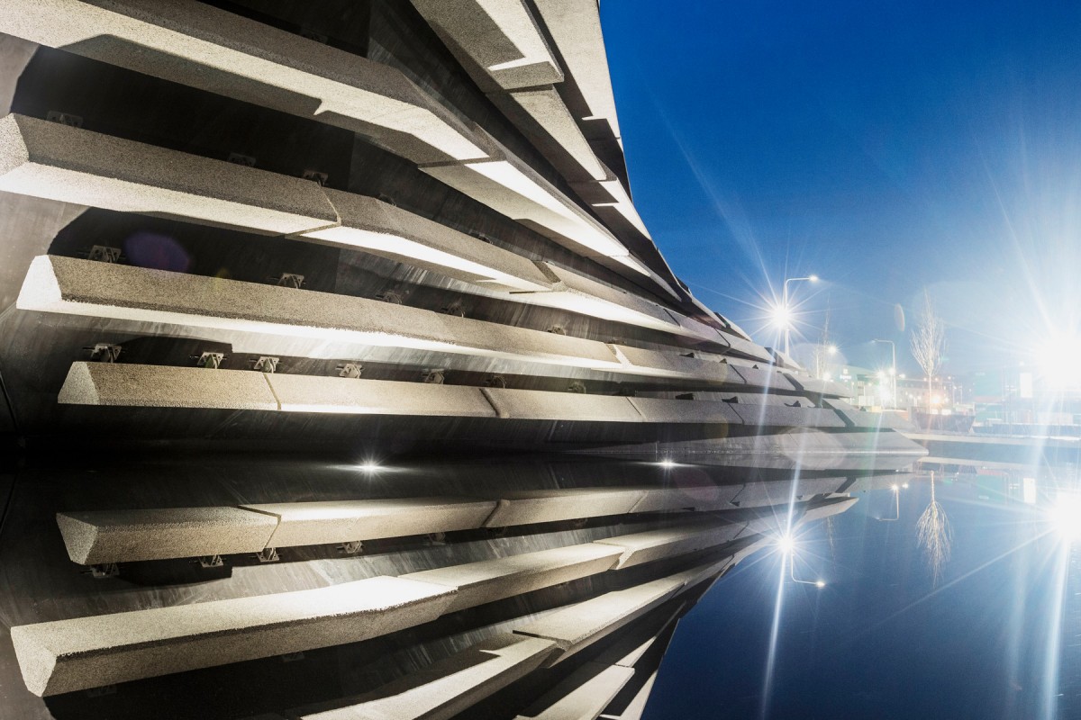 Kengo Kuma's Scotland's cliff-inspired V&A Dundee Museum is nearing completion