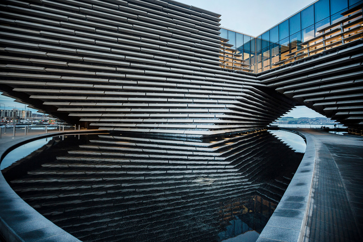 Kengo Kuma's Scotland's cliff-inspired V&A Dundee Museum is nearing completion