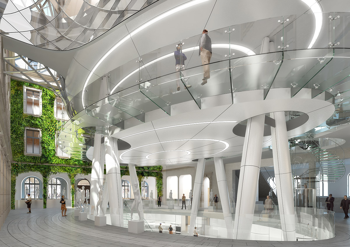 Vincent Callebaut Architectures to add crystallized dome to a historic stone hotel in Luxembourg