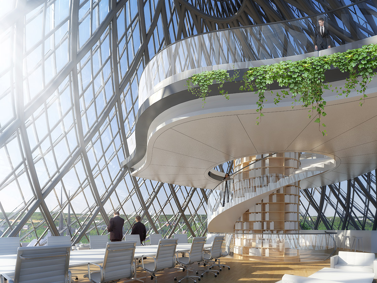 Vincent Callebaut Architectures to add crystallized dome to a historic stone hotel in Luxembourg