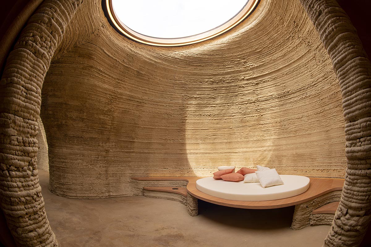 Mario Cucinella Architects and WASP built world's first 3D printed house made of local raw earth
