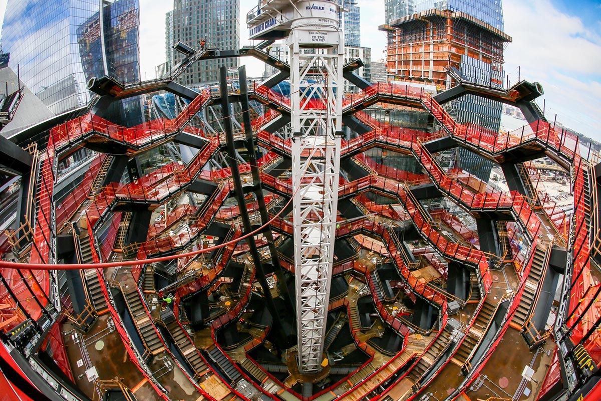 Heatherwick's The Vessel is almost complete and set to present interactive experience on March 15