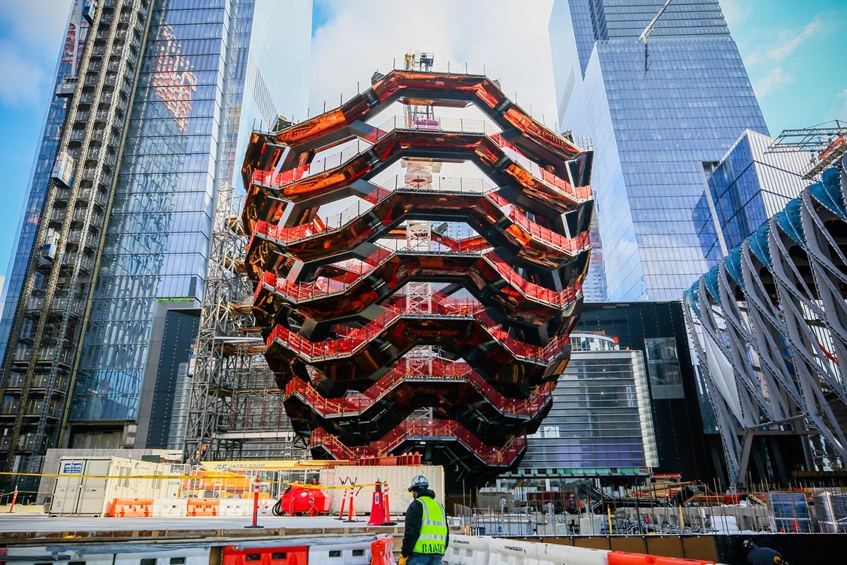 Heatherwick's The Vessel is almost complete and set to present interactive experience on March 15