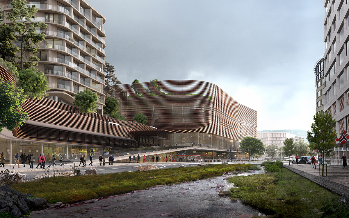 3XN unveils design for new arena in UNESCO Heritage Site of Bergen