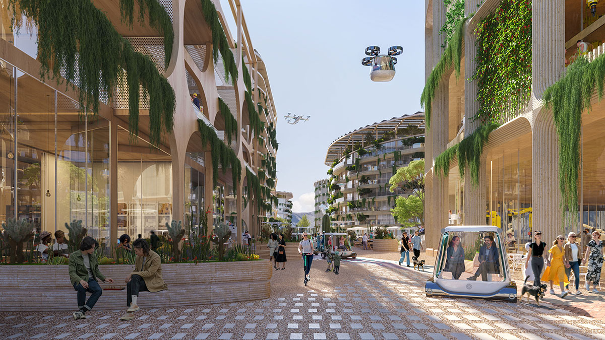 BIG unveils new images for the Telosa City masterplan, focusing on