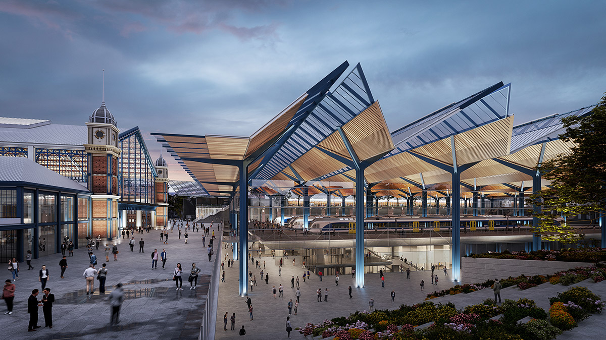 Grimshaw спроектирует будапештскую железнодорожную станцию ​​Ньюгати с длиннопролетной конструкцией крыши 