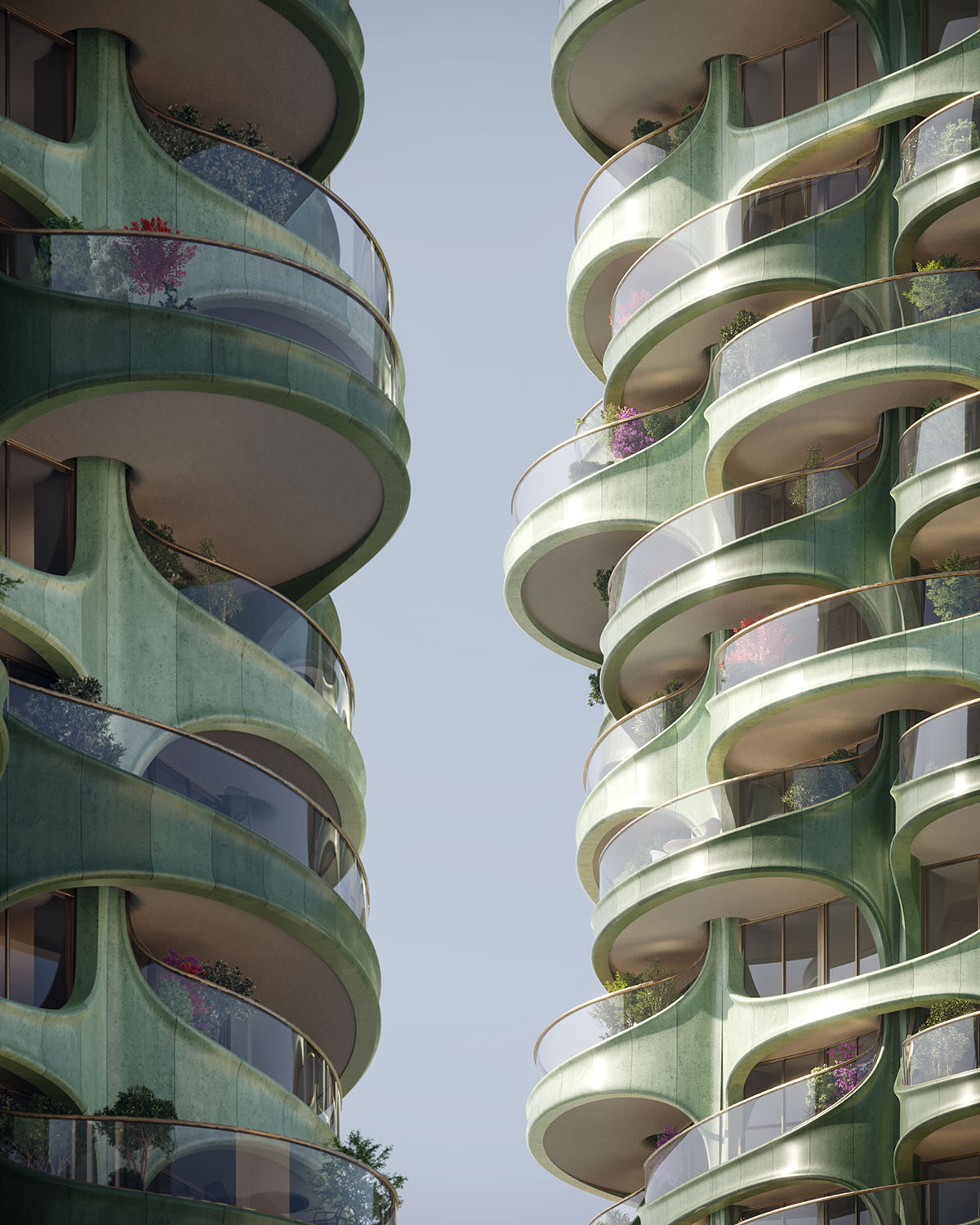 Heatherwick Studio updates design for its 1700 Alberni residential towers in Vancouver 