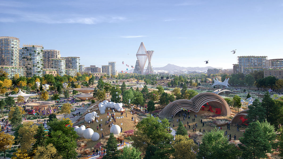 BIG unveils new images for the Telosa City masterplan, focusing on