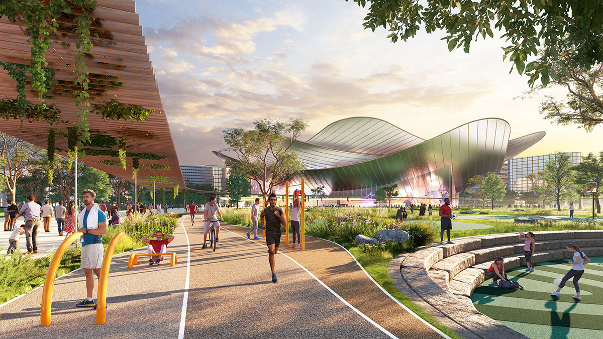 BIG unveils new images for the Telosa City masterplan, focusing on