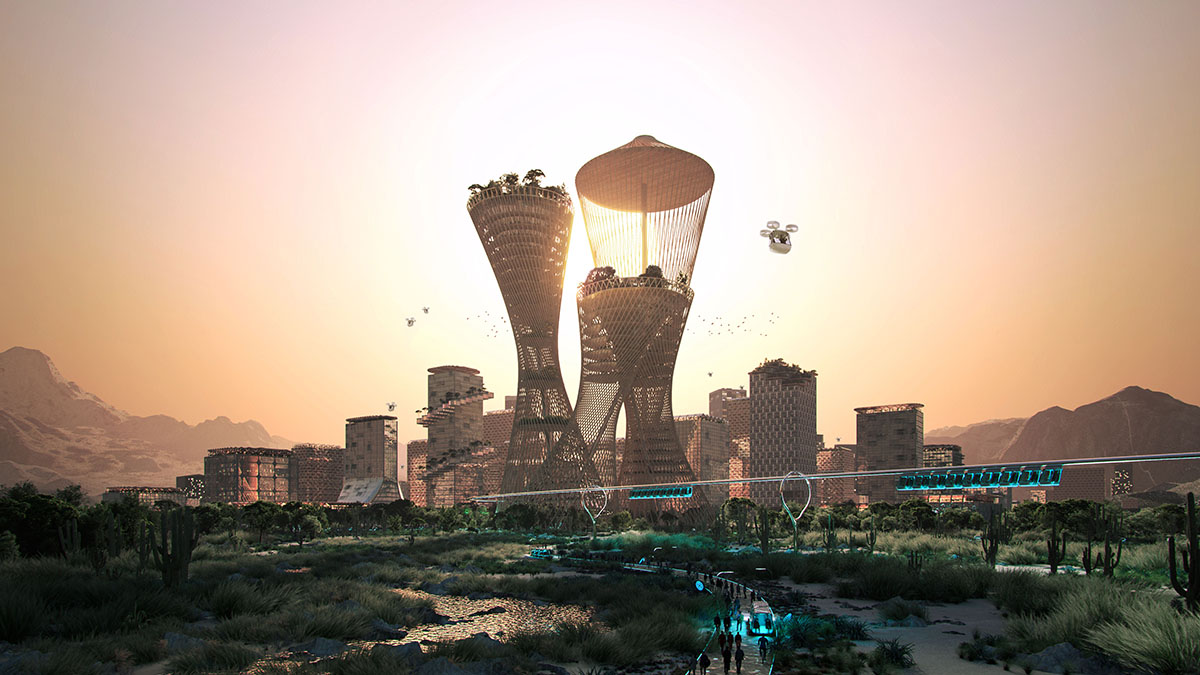 BIG unveils new images for the Telosa City masterplan, focusing on