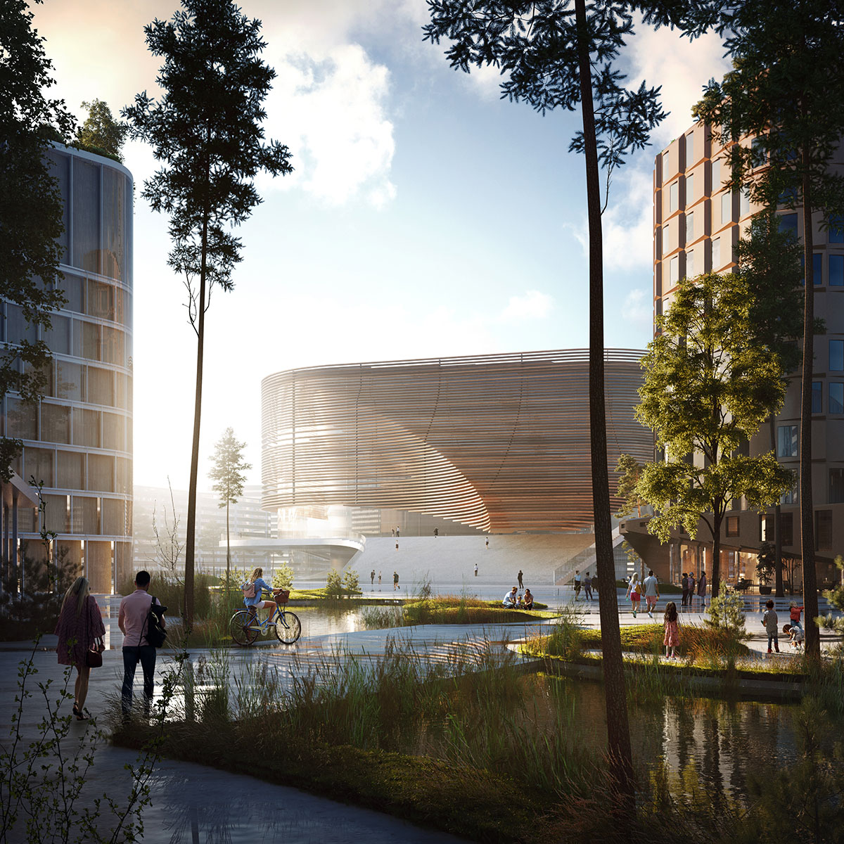 3XN unveils design for new arena in UNESCO Heritage Site of Bergen