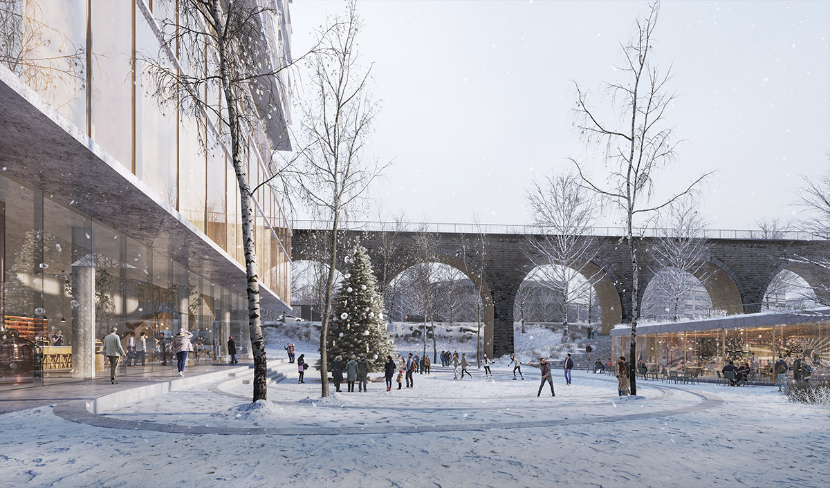 3XN and IttenBrechbühl win international competition to design new mixed-use tower in Switzerland