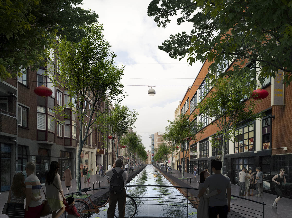 MVRDV and Local Community to revitalize lost canals of The Hague for urban regeneration