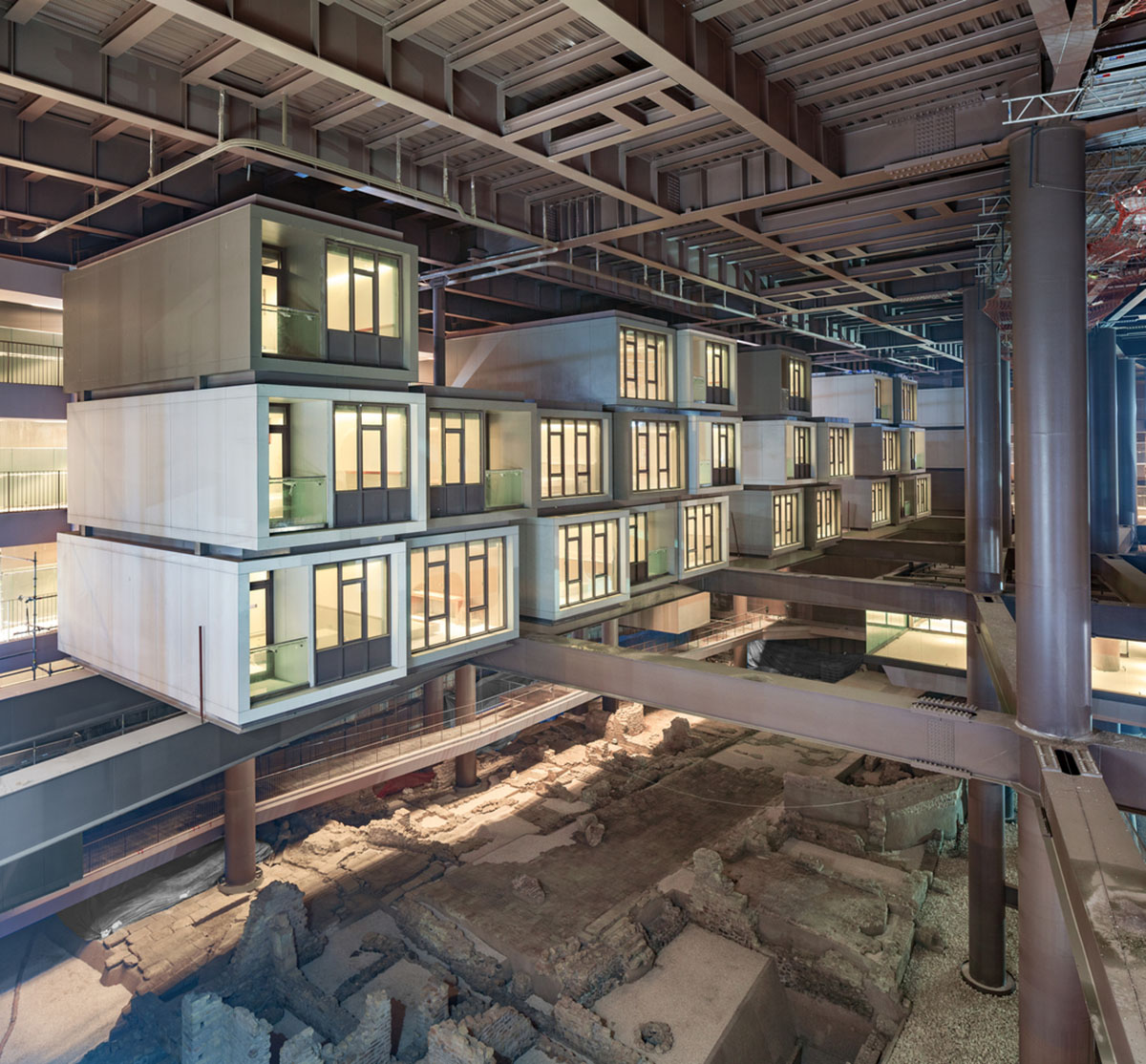 Emre Arolat Architecture preserves archaeological remnants with this modular hotel in Antakya