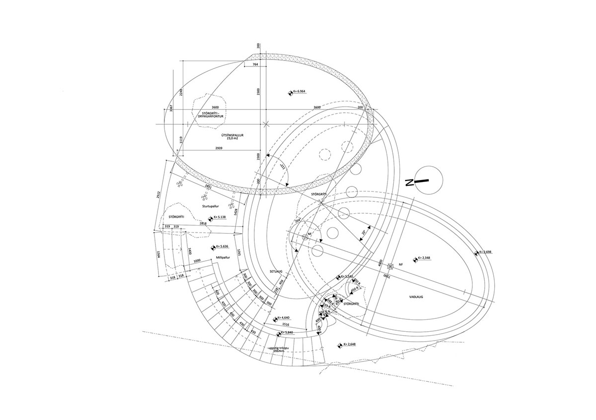 Basalt Architects' Guðlaug Baths inspired by little sea pools nestled in rocky barrier in Iceland