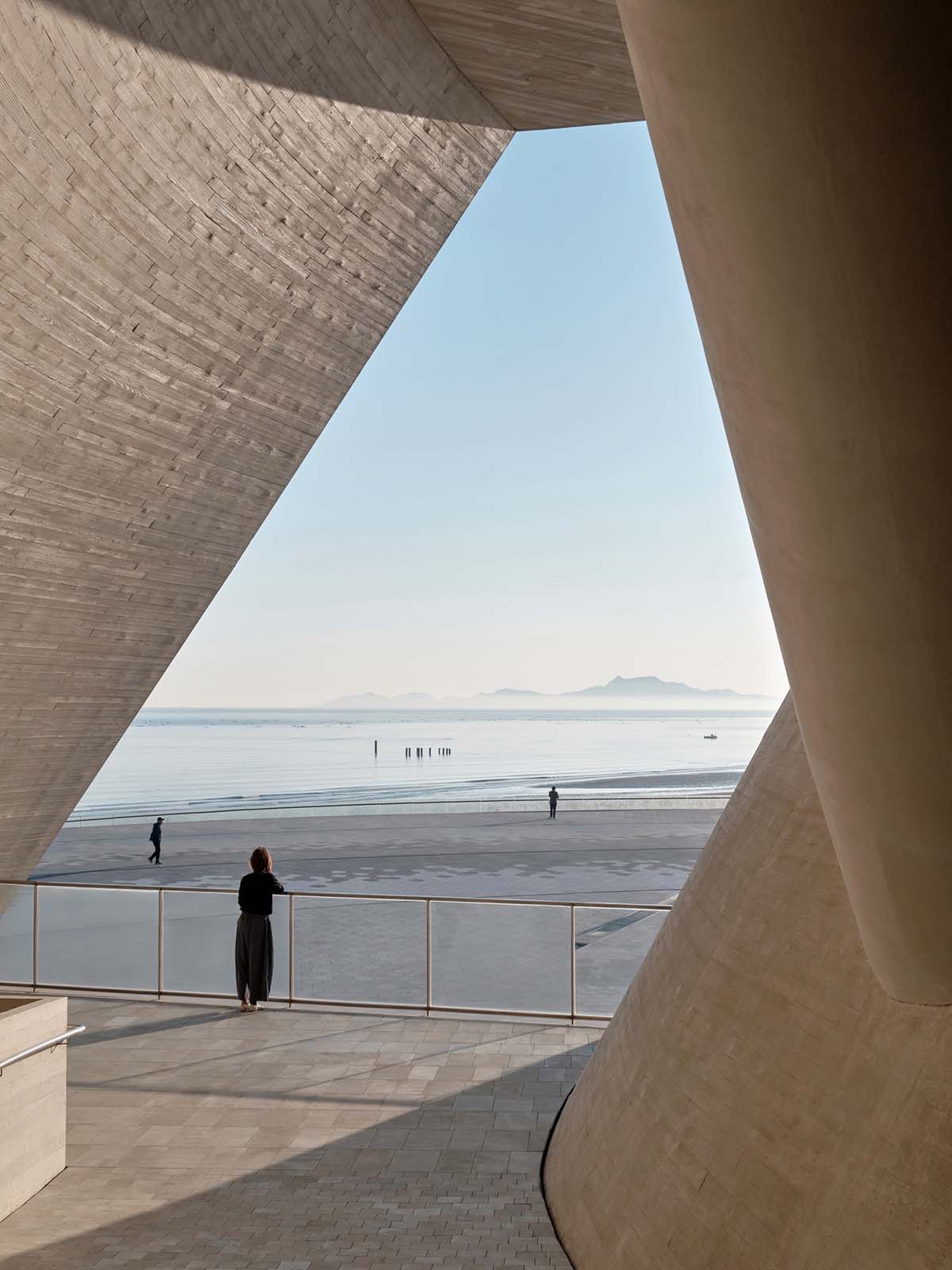 OPEN Architecture completes double-shell concrete Sun Tower in Yantai