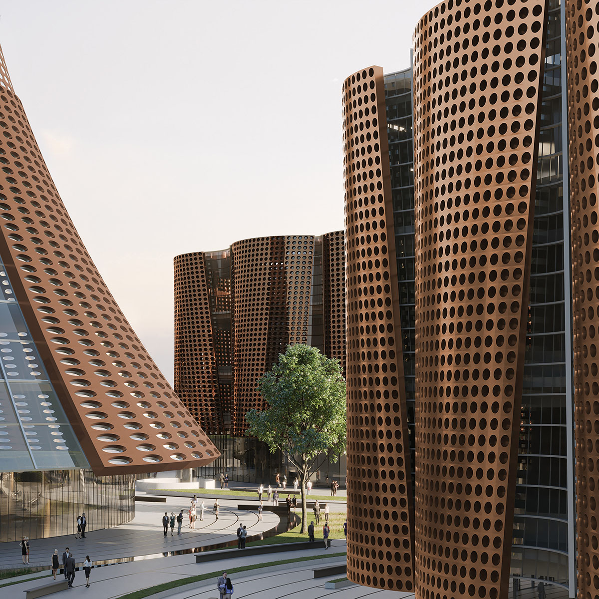 SPF:a unveils plans for orange tree-inspired Anaheim Performing Arts Center in California