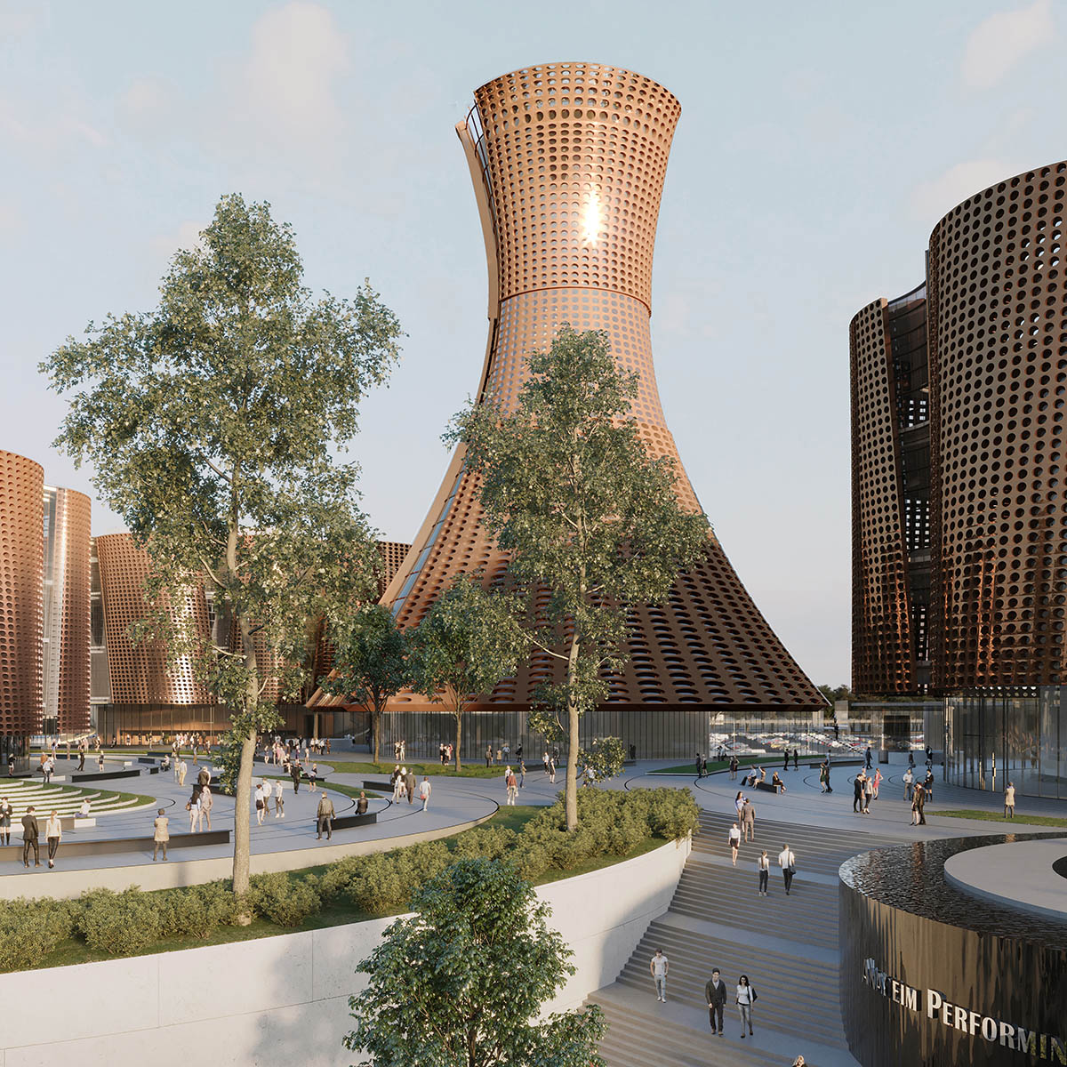 SPF:a unveils plans for orange tree-inspired Anaheim Performing Arts Center in California