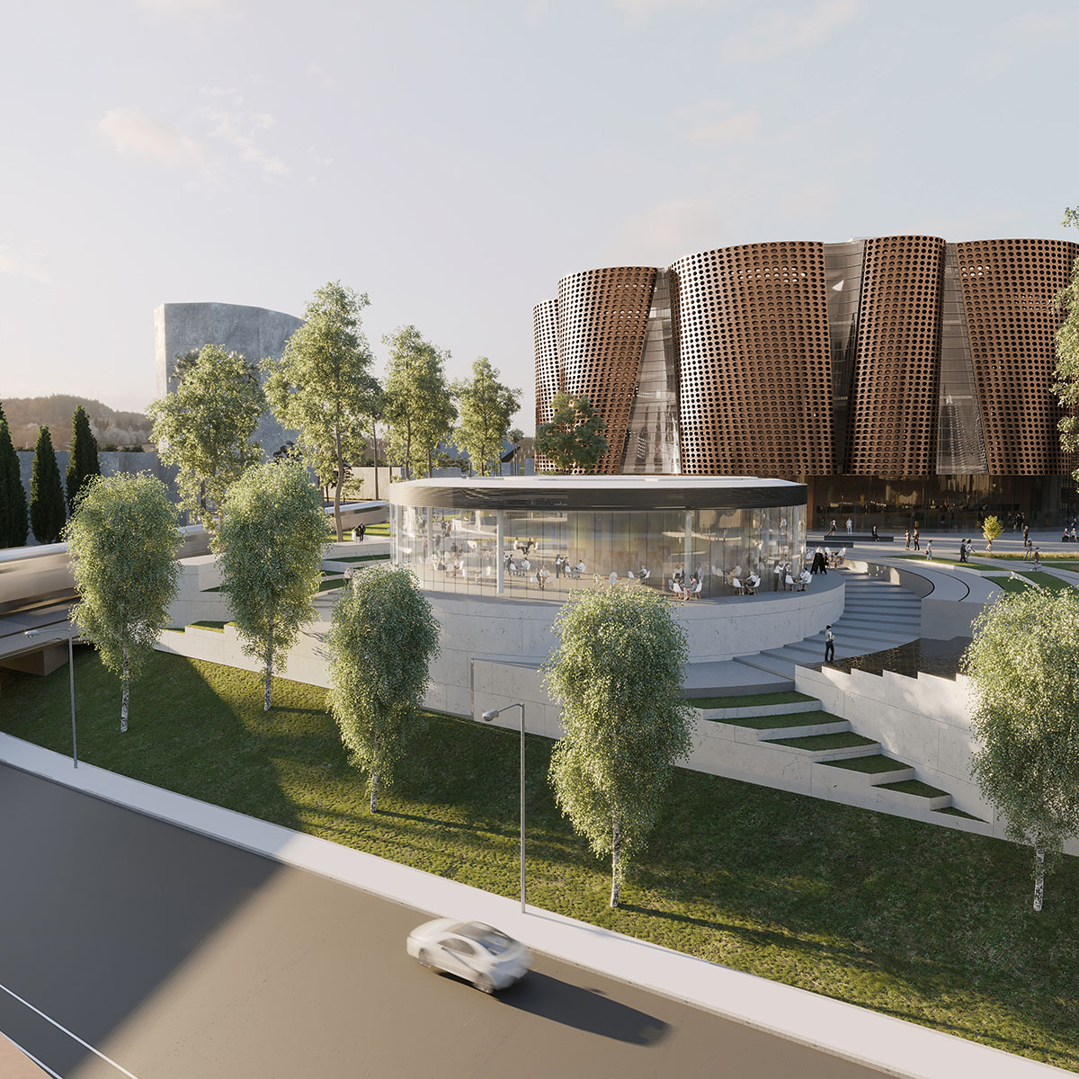 SPF:a unveils plans for orange tree-inspired Anaheim Performing Arts Center in California