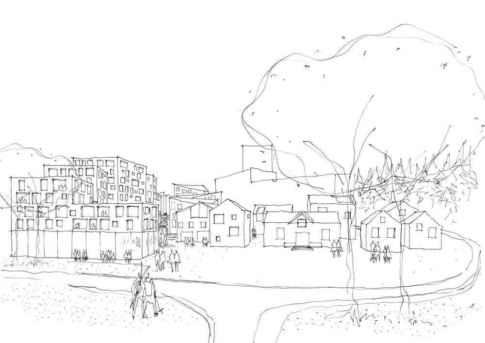 Construction begins on Reiulf Ramstad Architects' Winter Park masterplan in subarea of Lørenskog