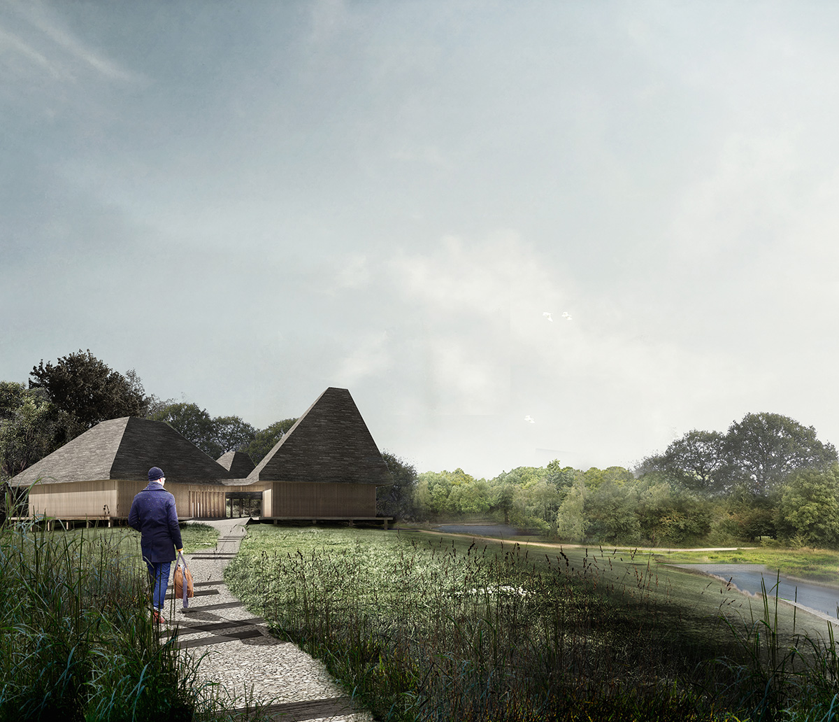 ADEPT to create seven new landmarks featuring wooden roof forms in Amager Nature Park