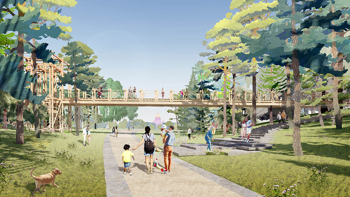 Studio 44 and WEST 8 win Tuchkov Buyan Park Competition in Russia